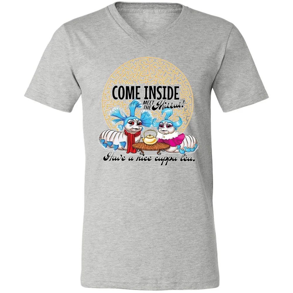 Unisex V-Neck T-Shirt - G65MEKGQ - Athletic Heather - 7