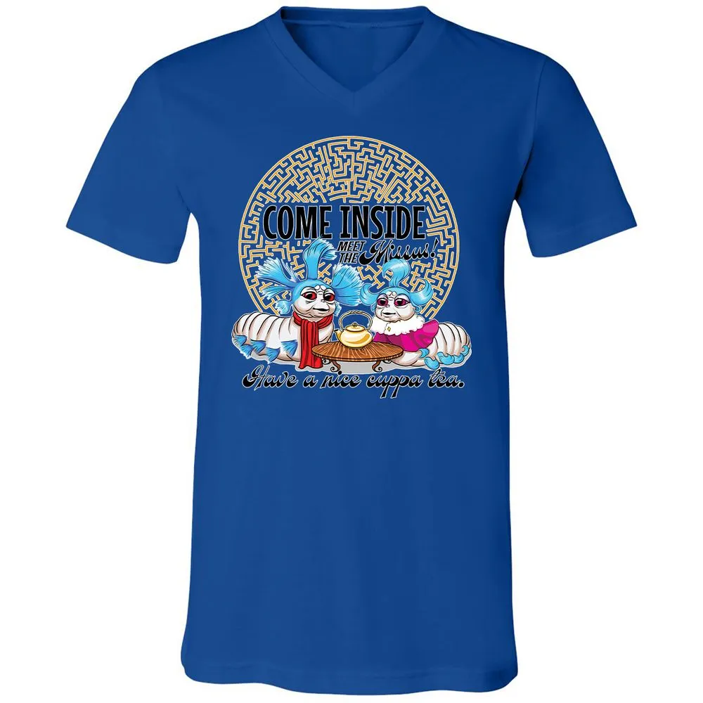Unisex V-Neck T-Shirt - G65MEKGQ - True Royal - 4