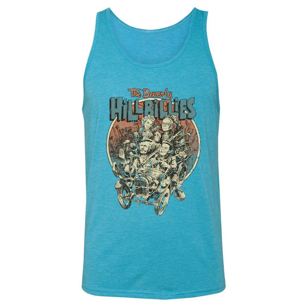 Unisex Jersey Tank - 73WENM5L - Aqua Triblend - 3