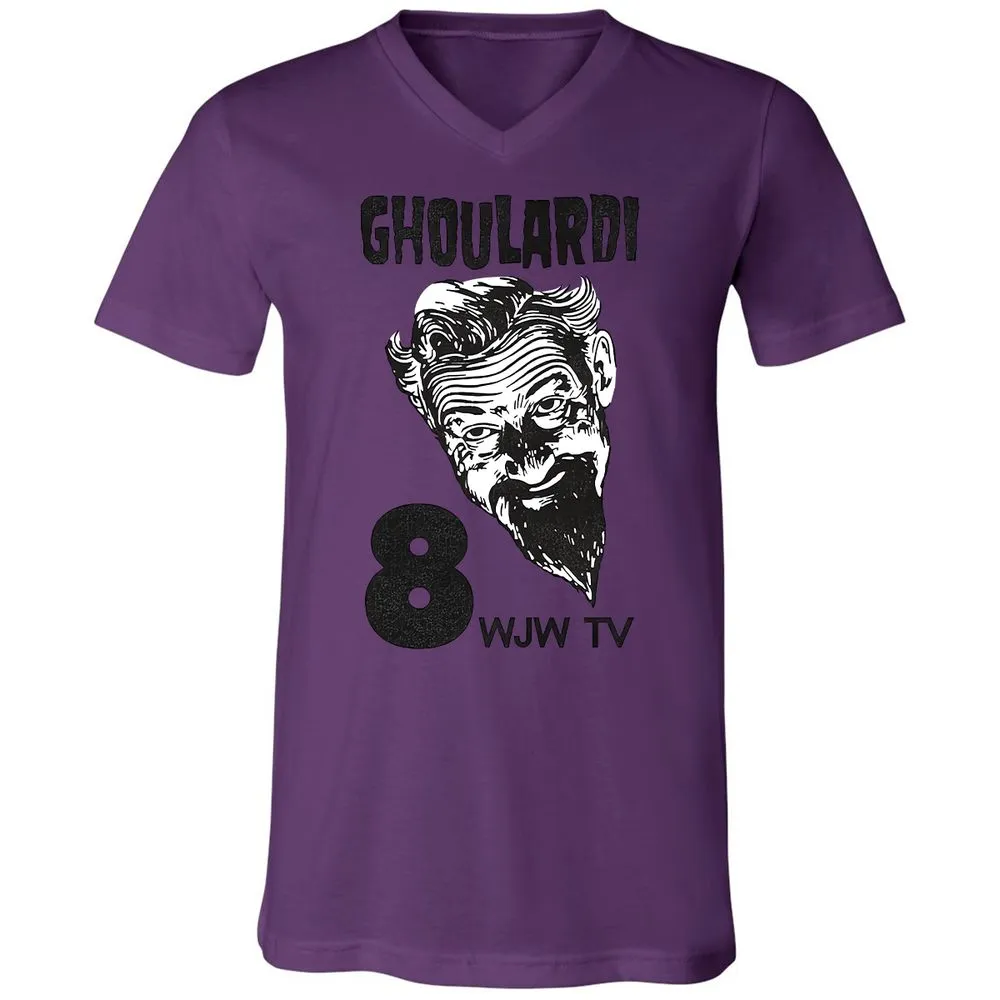 Unisex V-Neck T-Shirt - ZBNFZK6S - Team Purple - 2