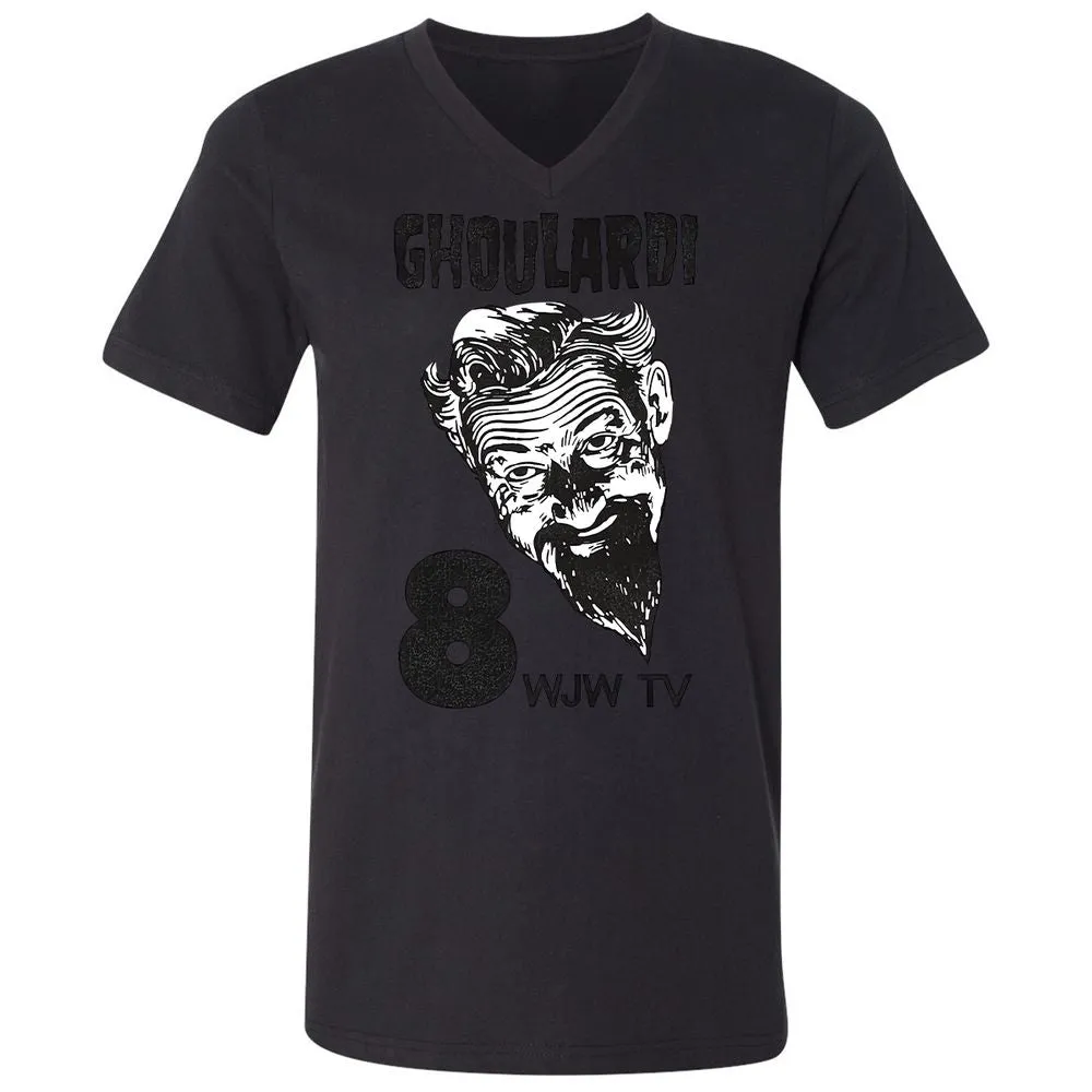 Unisex V-Neck T-Shirt - ZBNFZK6S - Black - 16