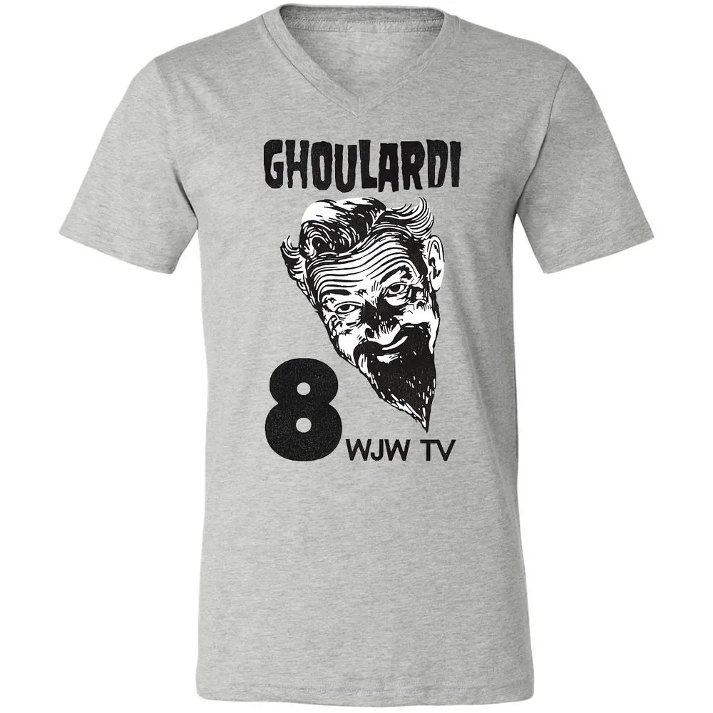 Unisex V-Neck T-Shirt - ZBNFZK6S - Athletic Heather - 7