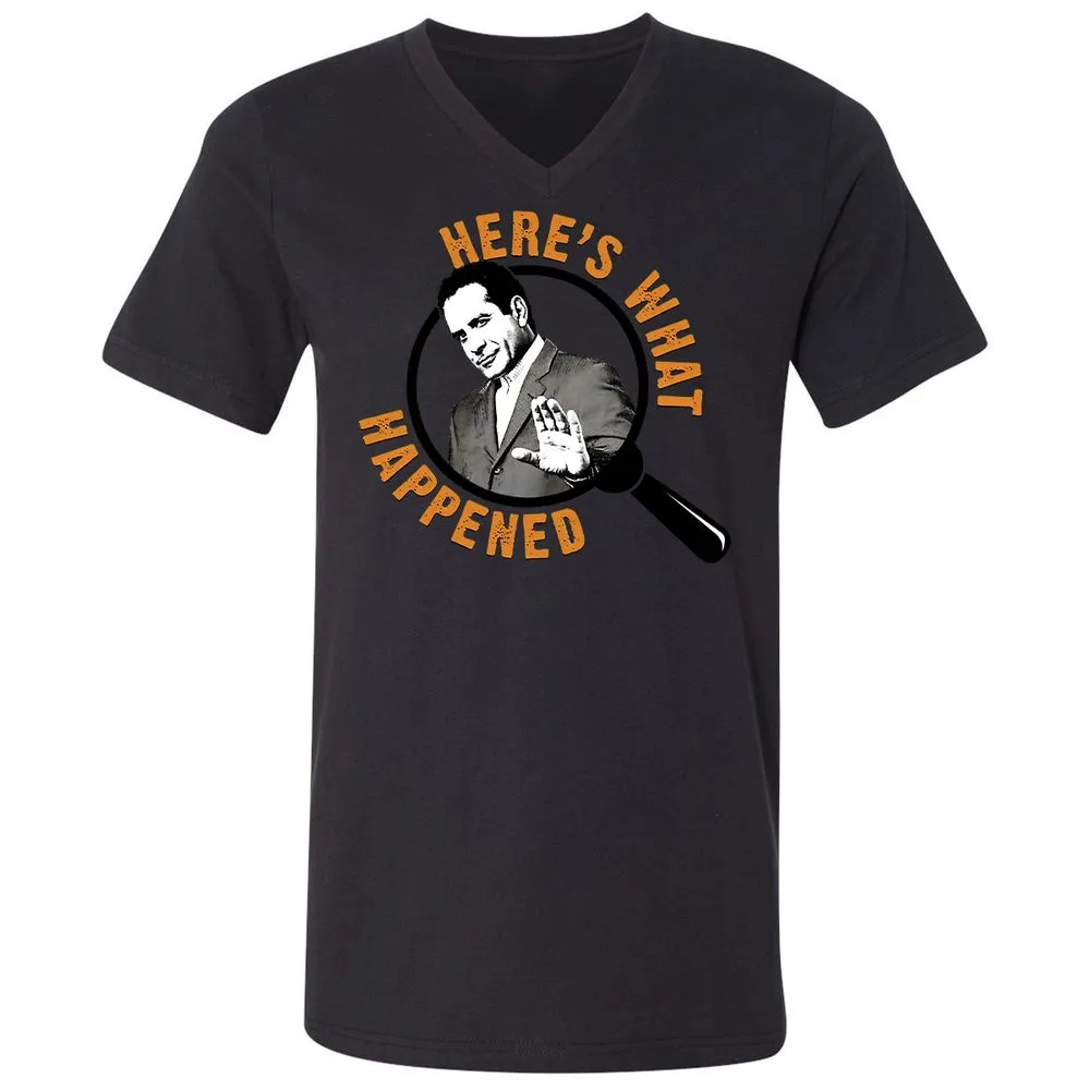 Unisex V-Neck T-Shirt - 5AR2YPMR - Black - 16