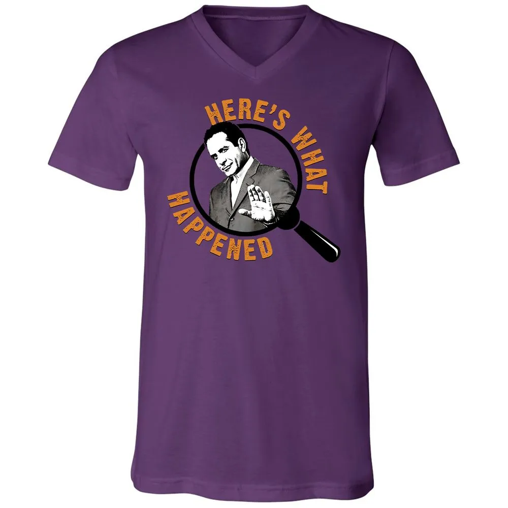 Unisex V-Neck T-Shirt - 5AR2YPMR - Team Purple - 2
