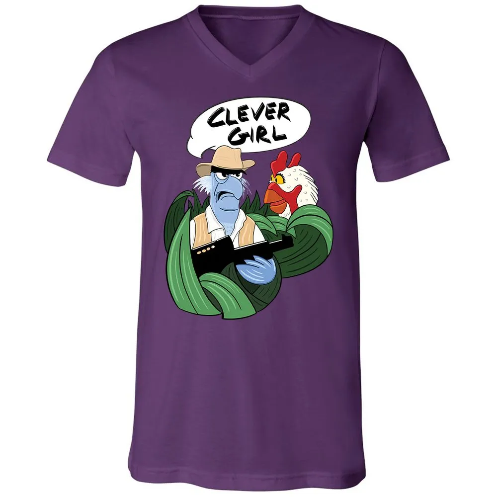 Unisex V-Neck T-Shirt - ZTP5KQZD - Team Purple - 2