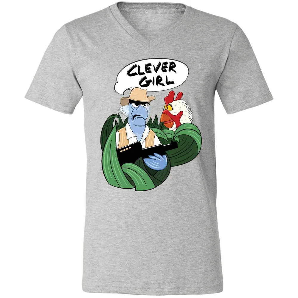 Unisex V-Neck T-Shirt - ZTP5KQZD - Athletic Heather - 7