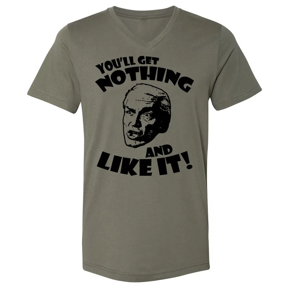 Unisex V-Neck T-Shirt - 57Z5AX6J - Military Green - 10