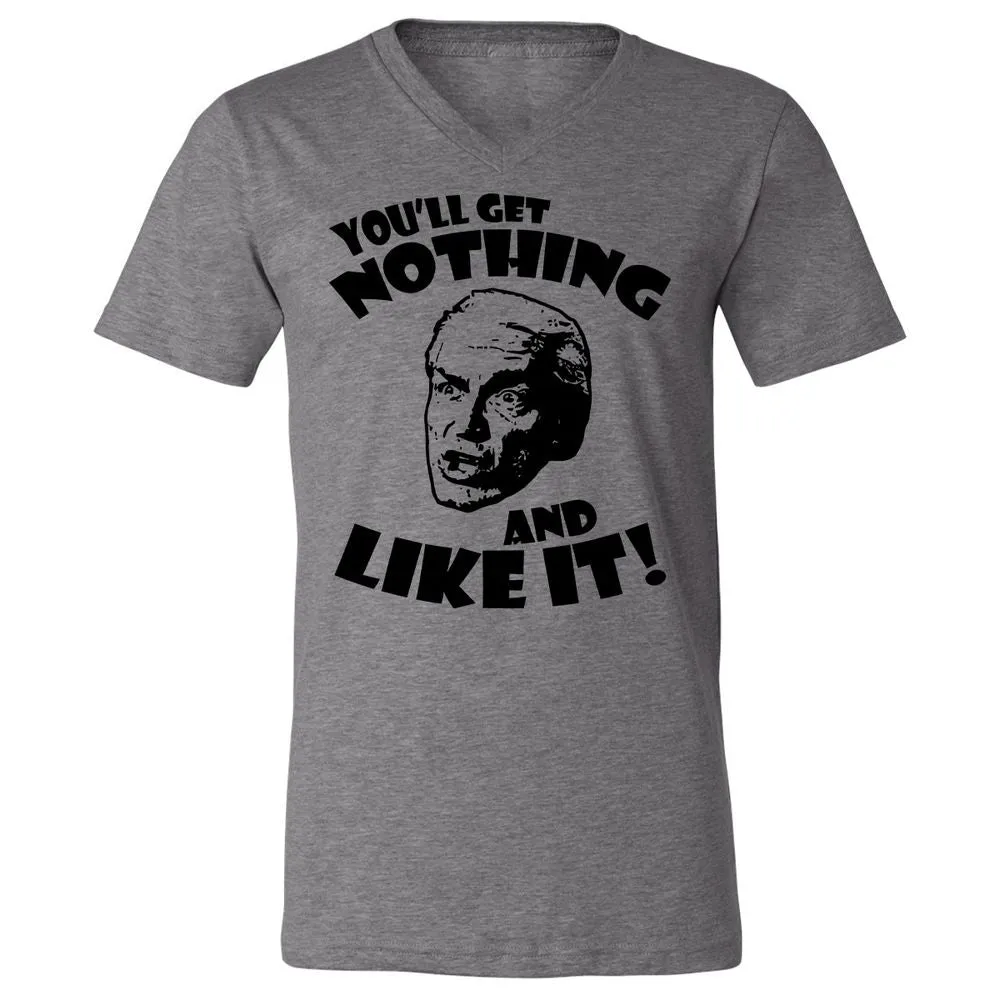 Unisex V-Neck T-Shirt - 57Z5AX6J - Deep Heather - 13