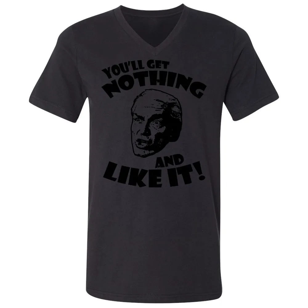 Unisex V-Neck T-Shirt - 57Z5AX6J - Black - 16