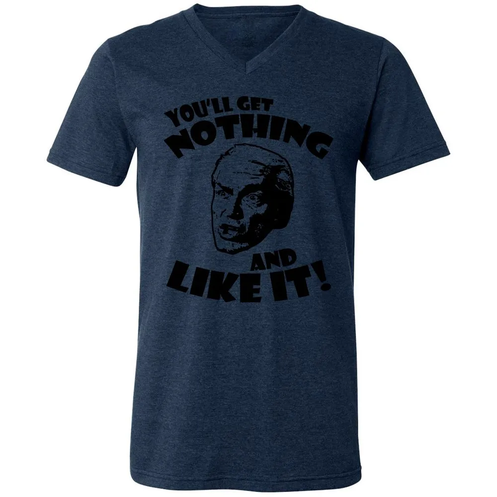 Unisex V-Neck T-Shirt - 57Z5AX6J - Heather Navy - 15