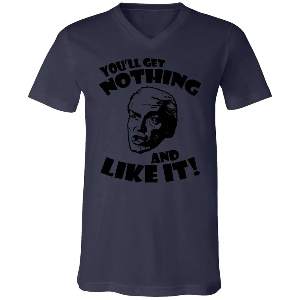 Unisex V-Neck T-Shirt - 57Z5AX6J - Navy - 9