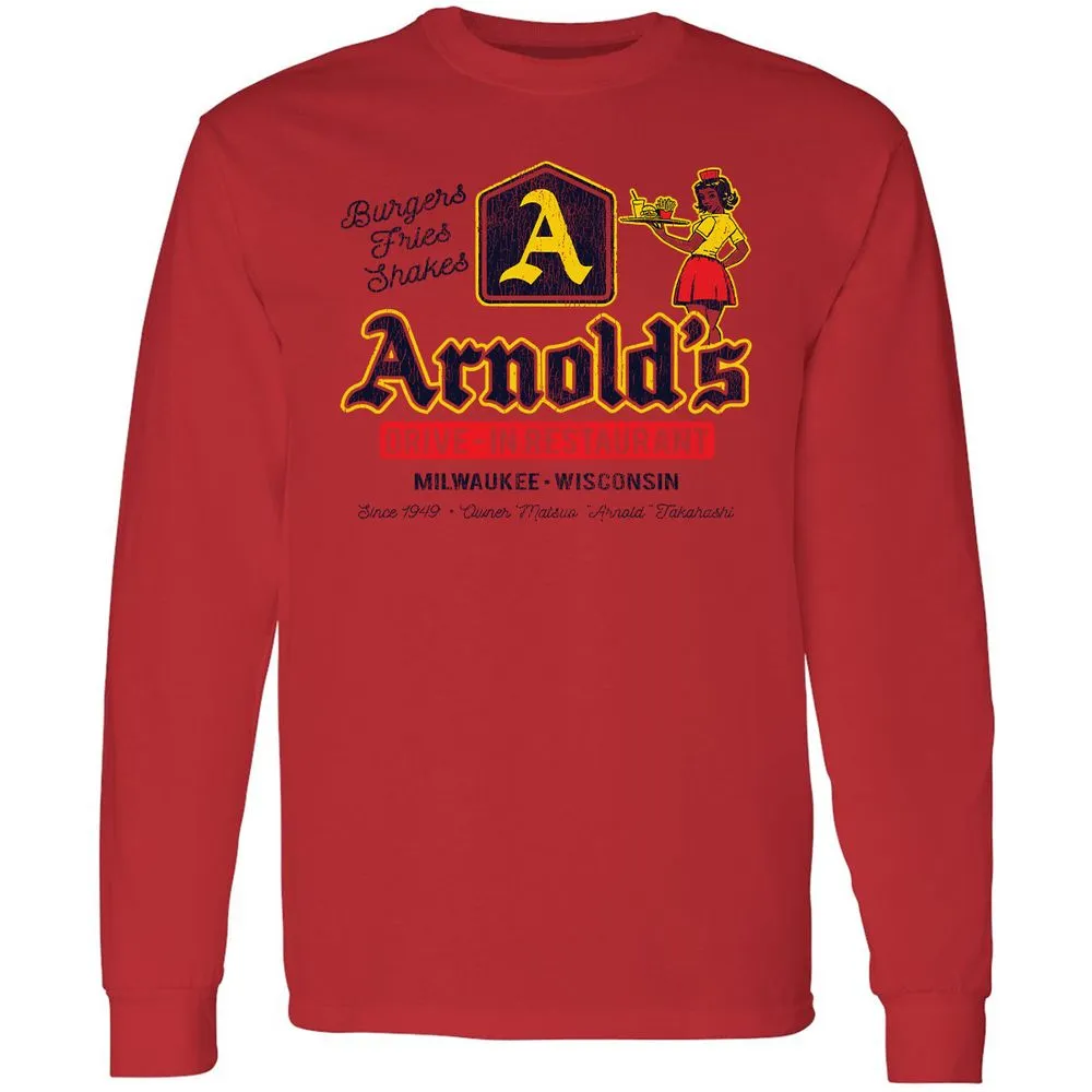 Long Sleeve T-Shirt - 8ZJKCQMQ - Red - 14
