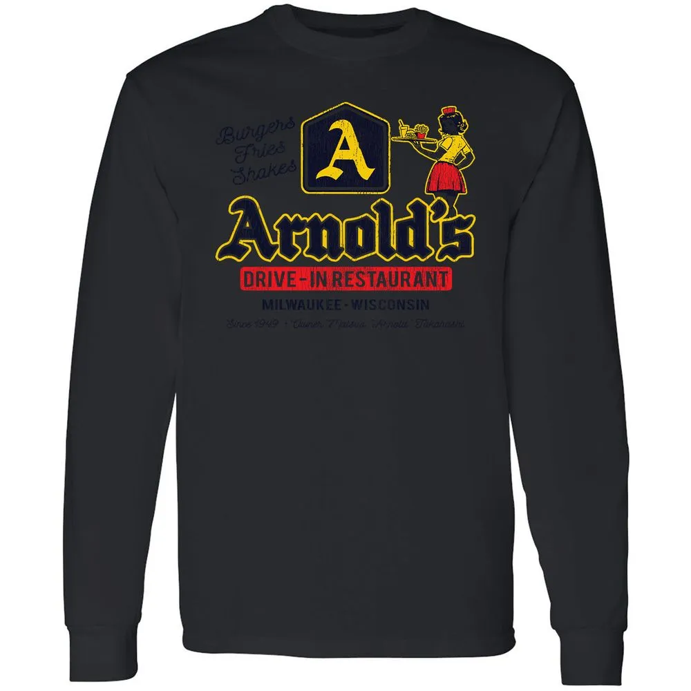 Long Sleeve T-Shirt - 8ZJKCQMQ - Black - 16