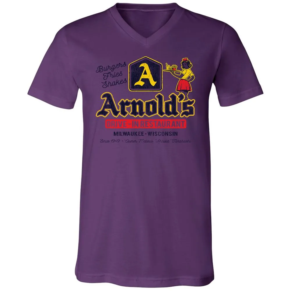Unisex V-Neck T-Shirt - 3LLJ8Q63 - Team Purple - 2