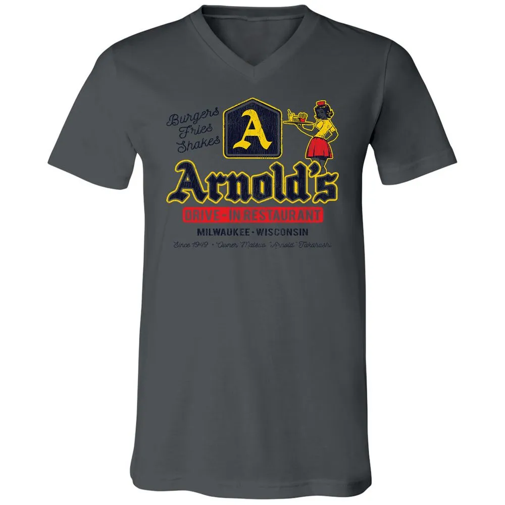 Unisex V-Neck T-Shirt - 3LLJ8Q63 - Asphalt - 12