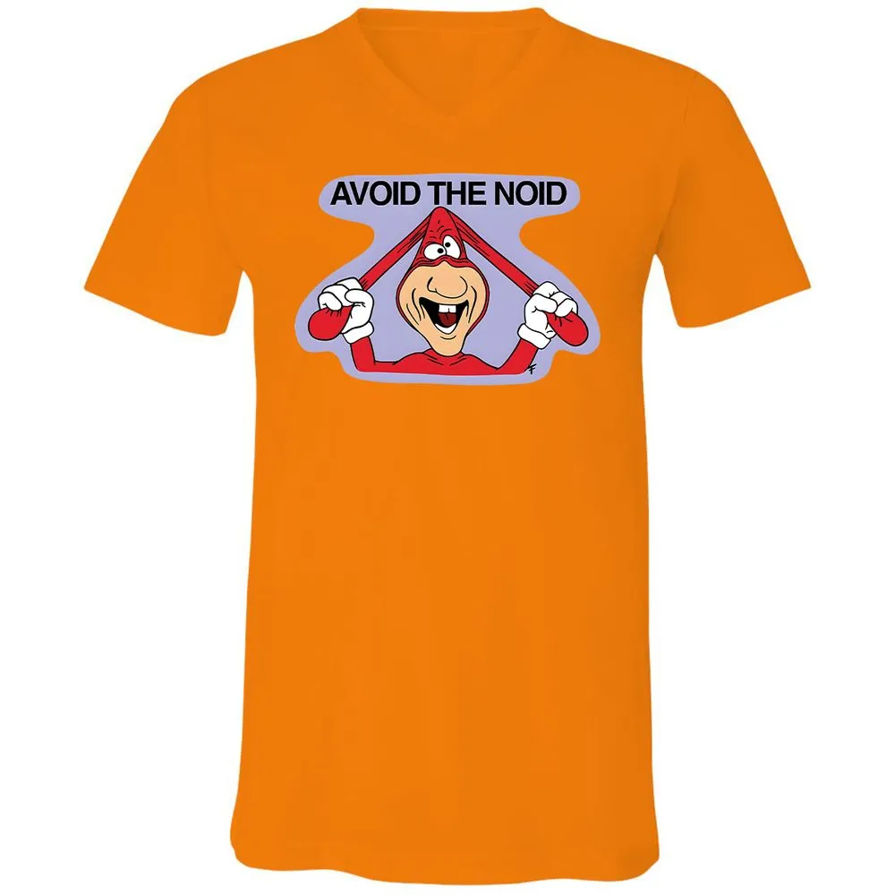 Unisex V-Neck T-Shirt - X6ZQWS5R - Orange - 11