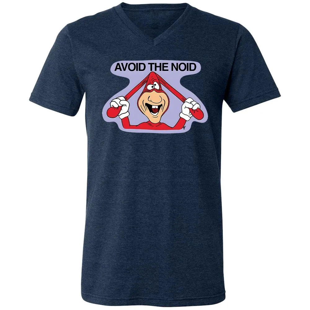 Unisex V-Neck T-Shirt - X6ZQWS5R - Heather Navy - 15
