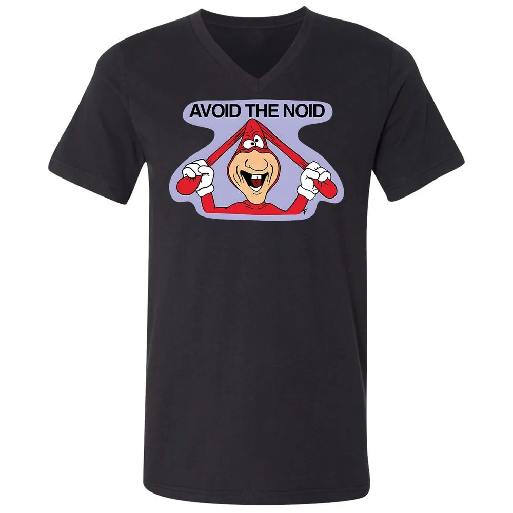 Unisex V-Neck T-Shirt - X6ZQWS5R - Black - 16
