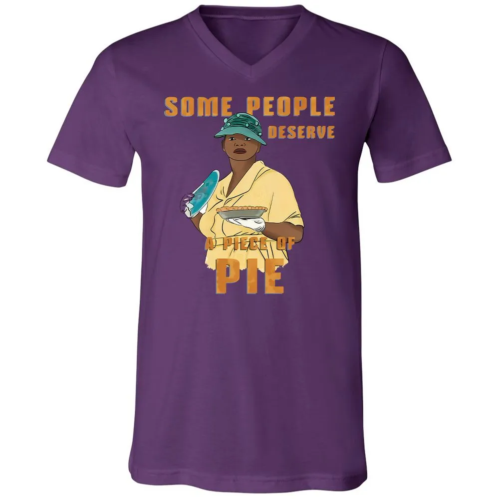 Unisex V-Neck T-Shirt - BX4E7P5U - Team Purple - 2