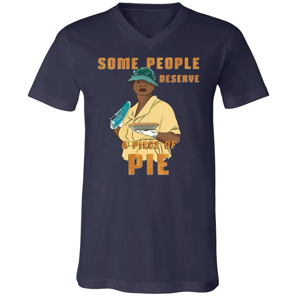 Unisex V-Neck T-Shirt - BX4E7P5U - Navy - 9