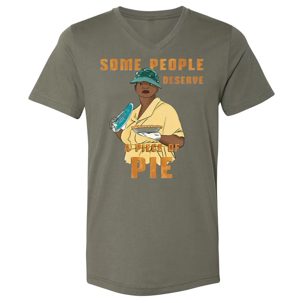 Unisex V-Neck T-Shirt - BX4E7P5U - Military Green - 10