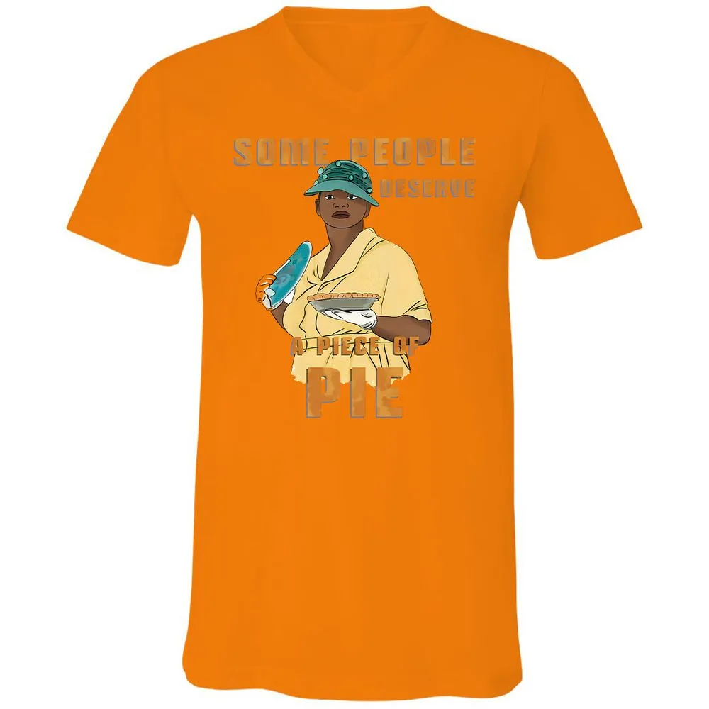 Unisex V-Neck T-Shirt - BX4E7P5U - Orange - 11