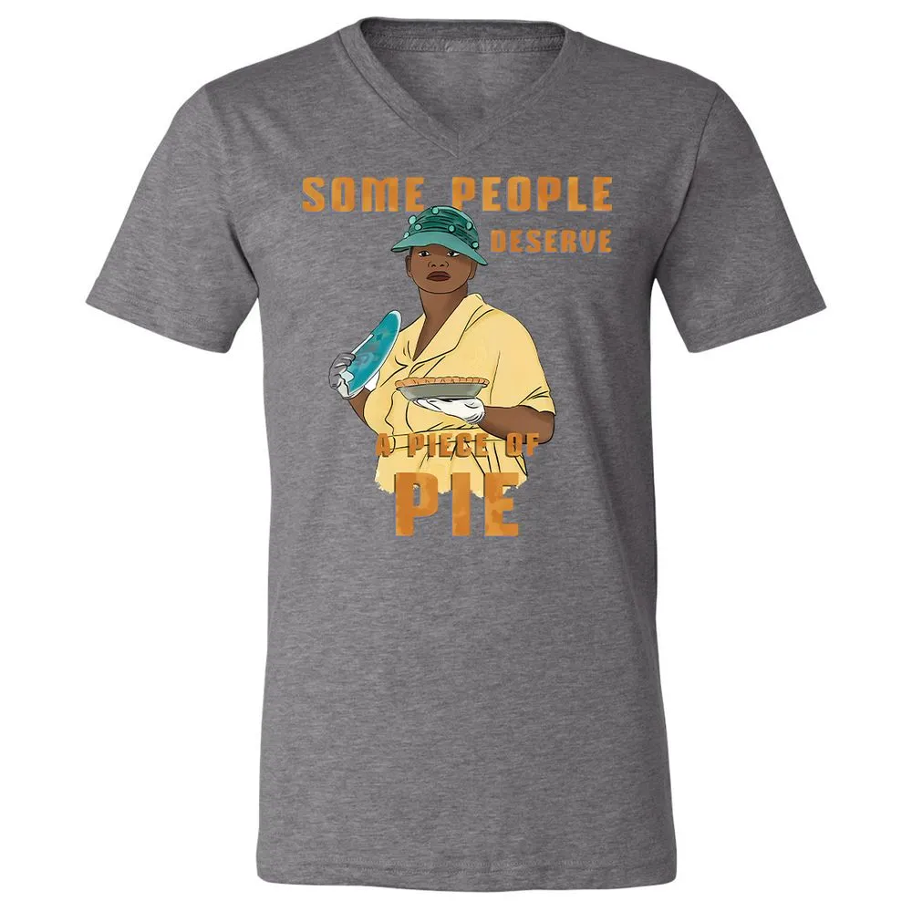 Unisex V-Neck T-Shirt - BX4E7P5U - Deep Heather - 13