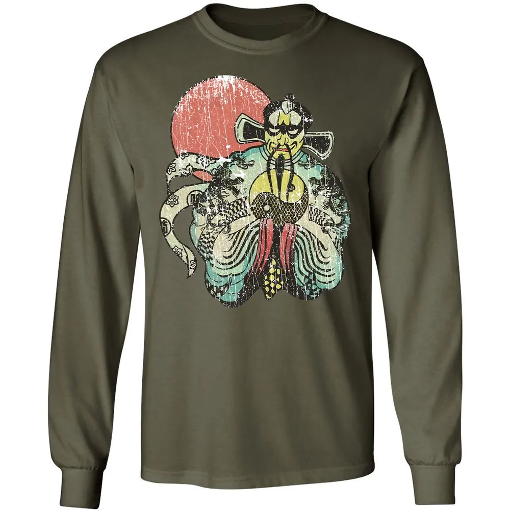 Long Sleeve T-Shirt - 559XGEPQ - Military Green - 7