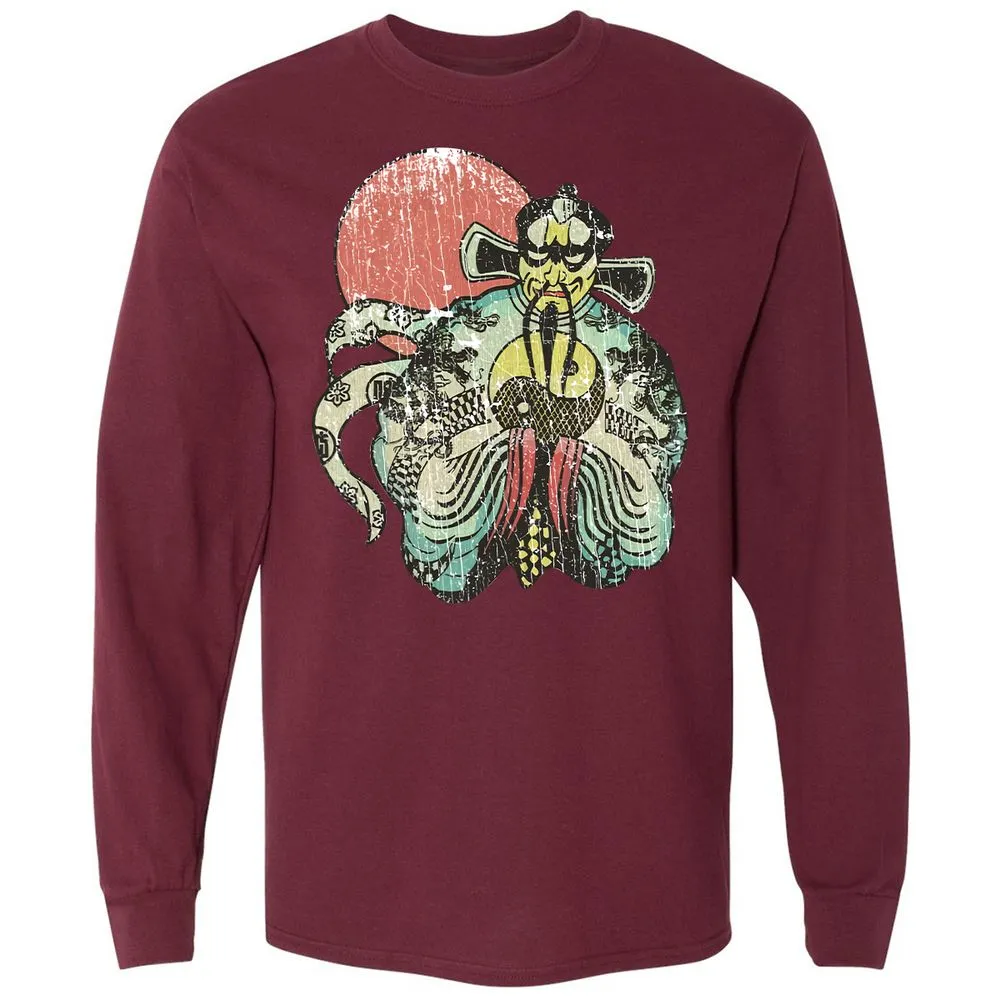 Long Sleeve T-Shirt - 559XGEPQ - Maroon - 11