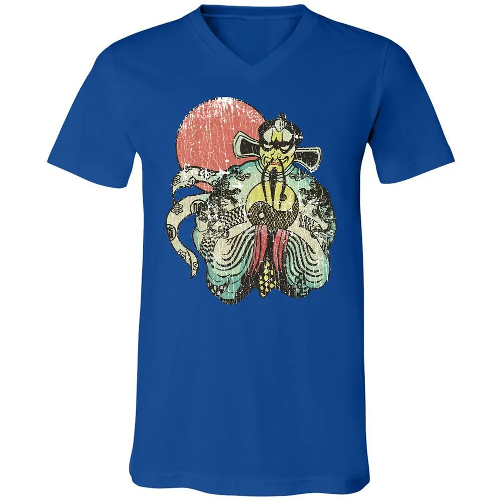Unisex V-Neck T-Shirt - R569RVSG - True Royal - 4