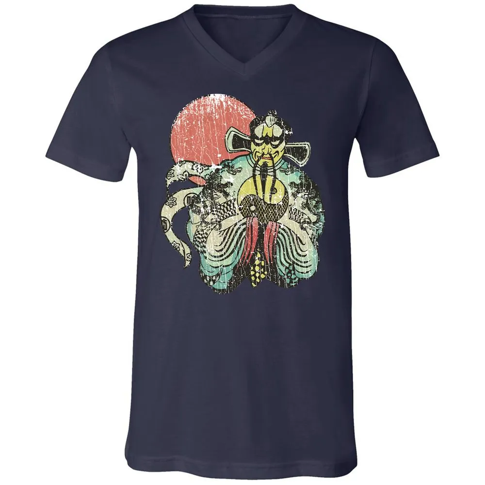 Unisex V-Neck T-Shirt - R569RVSG - Navy - 9