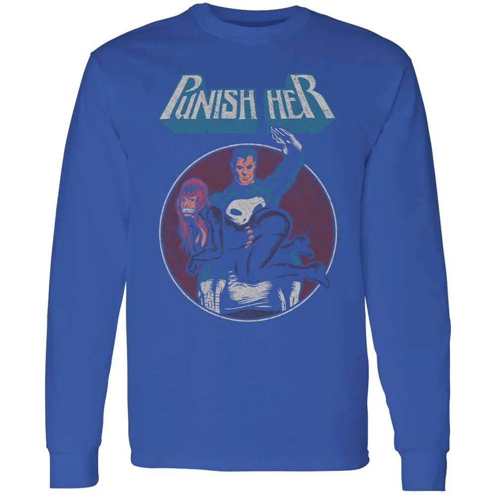Long Sleeve T-Shirt - D7GXQ684 - Royal - 8
