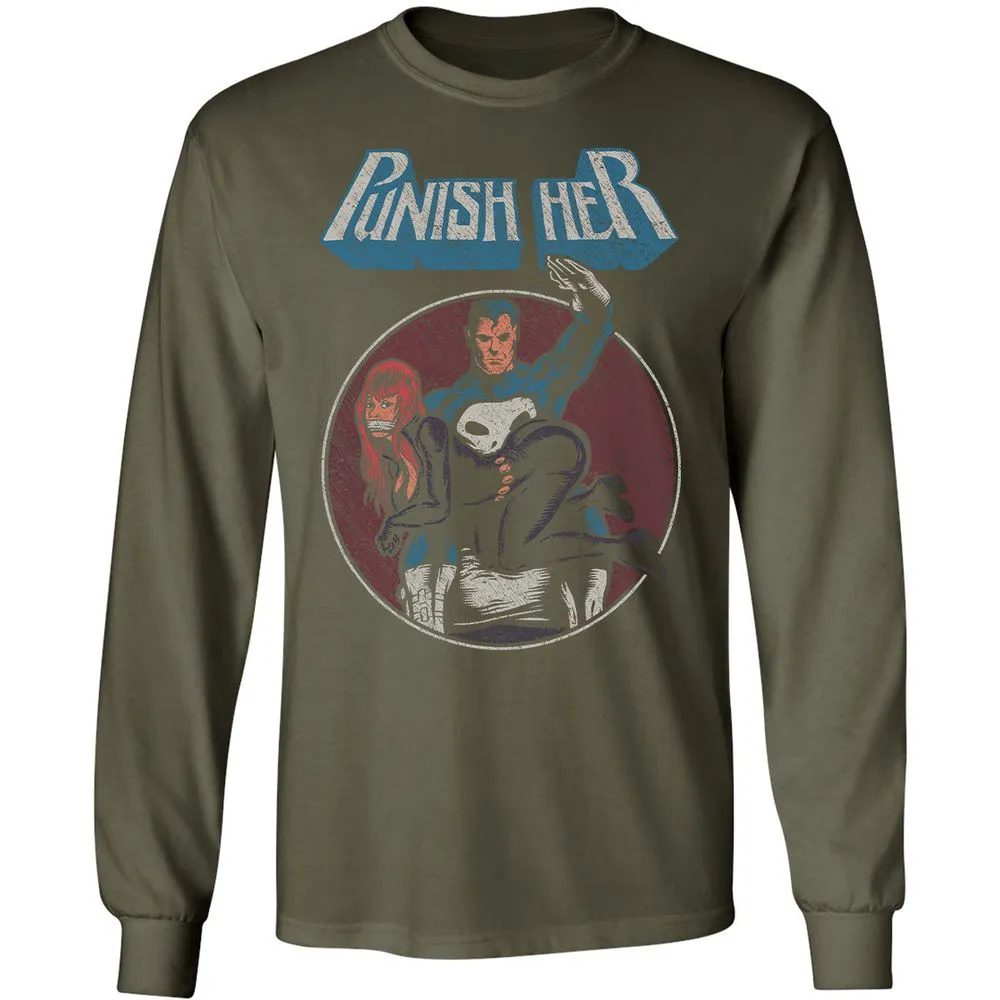 Long Sleeve T-Shirt - D7GXQ684 - Military Green - 16
