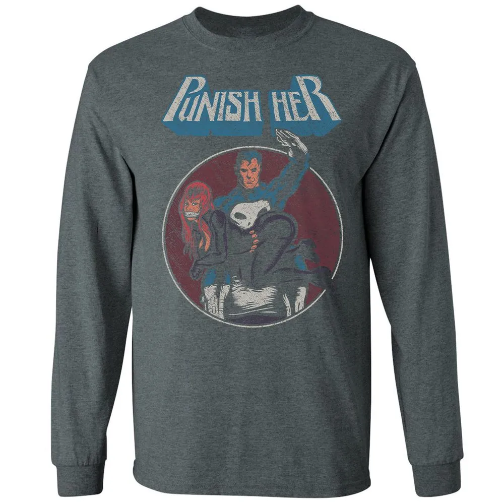 Long Sleeve T-Shirt - D7GXQ684 - Dark Heather - 15