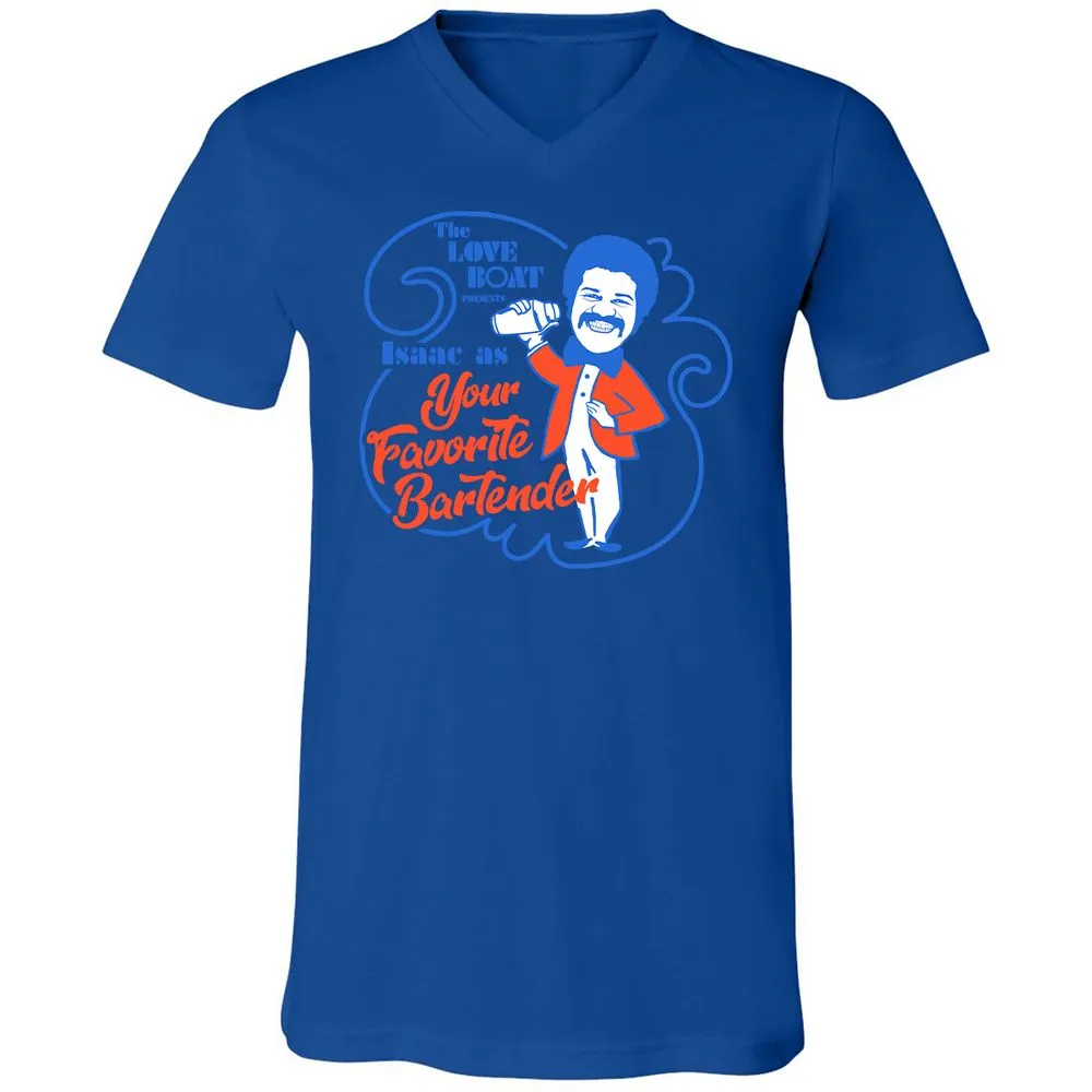 Unisex V-Neck T-Shirt - ETLFJUB6 - True Royal - 4