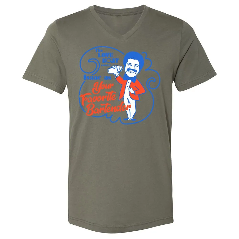 Unisex V-Neck T-Shirt - ETLFJUB6 - Military Green - 10