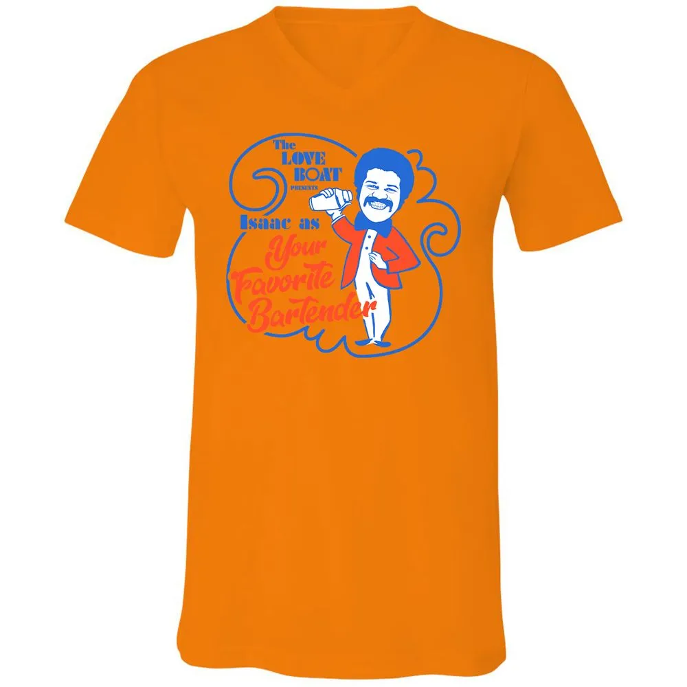 Unisex V-Neck T-Shirt - ETLFJUB6 - Orange - 11