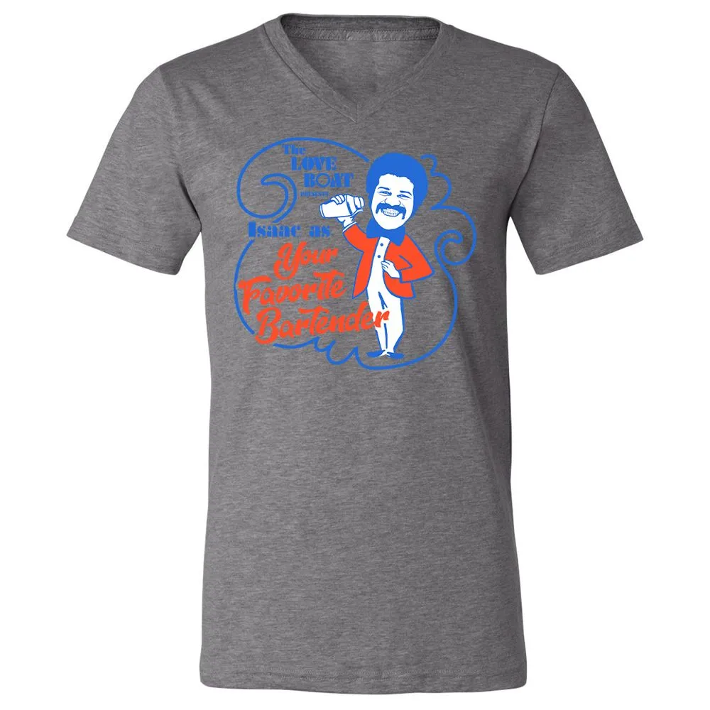 Unisex V-Neck T-Shirt - ETLFJUB6 - Deep Heather - 13