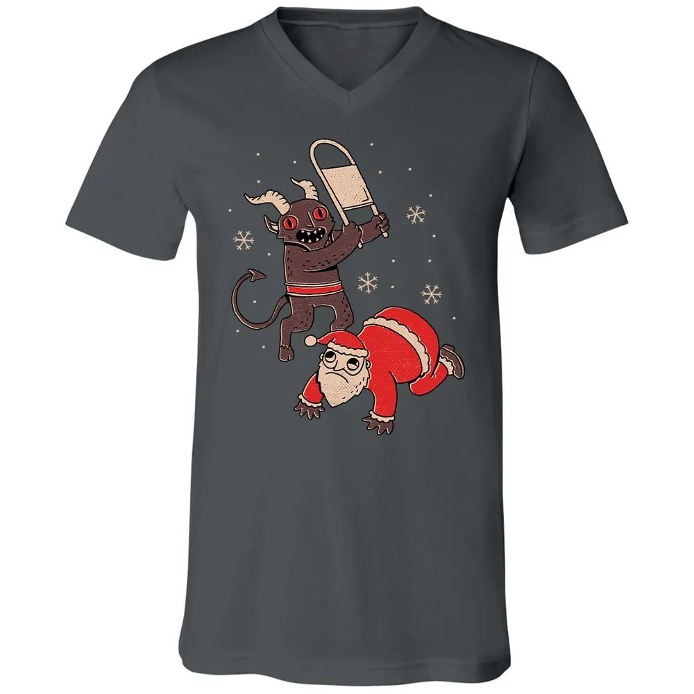 Unisex V-Neck T-Shirt - BXFVMWWF - Asphalt - 12