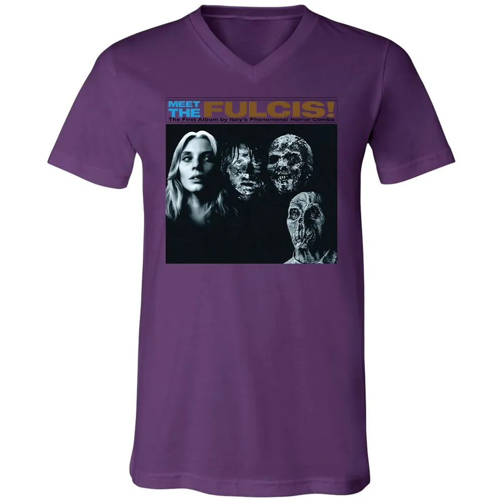 Unisex V-Neck T-Shirt - J26RGWF9 - Team Purple - 2