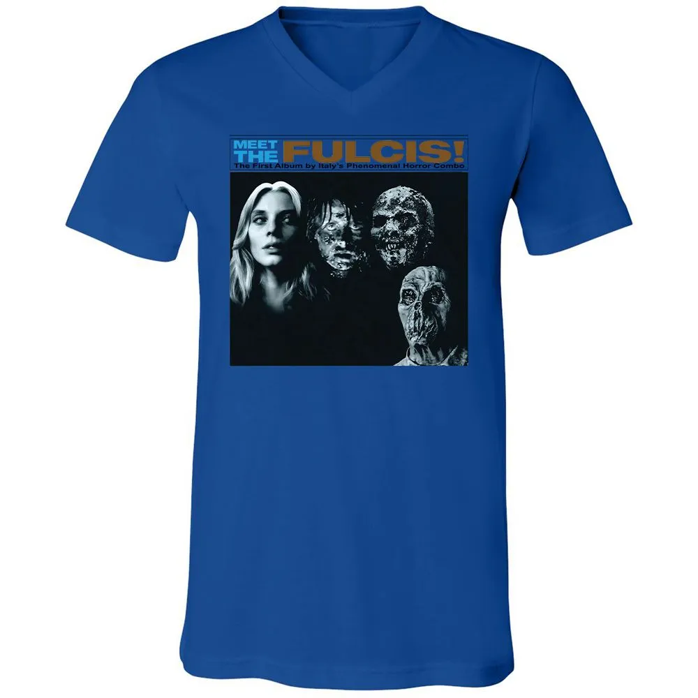 Unisex V-Neck T-Shirt - J26RGWF9 - True Royal - 4