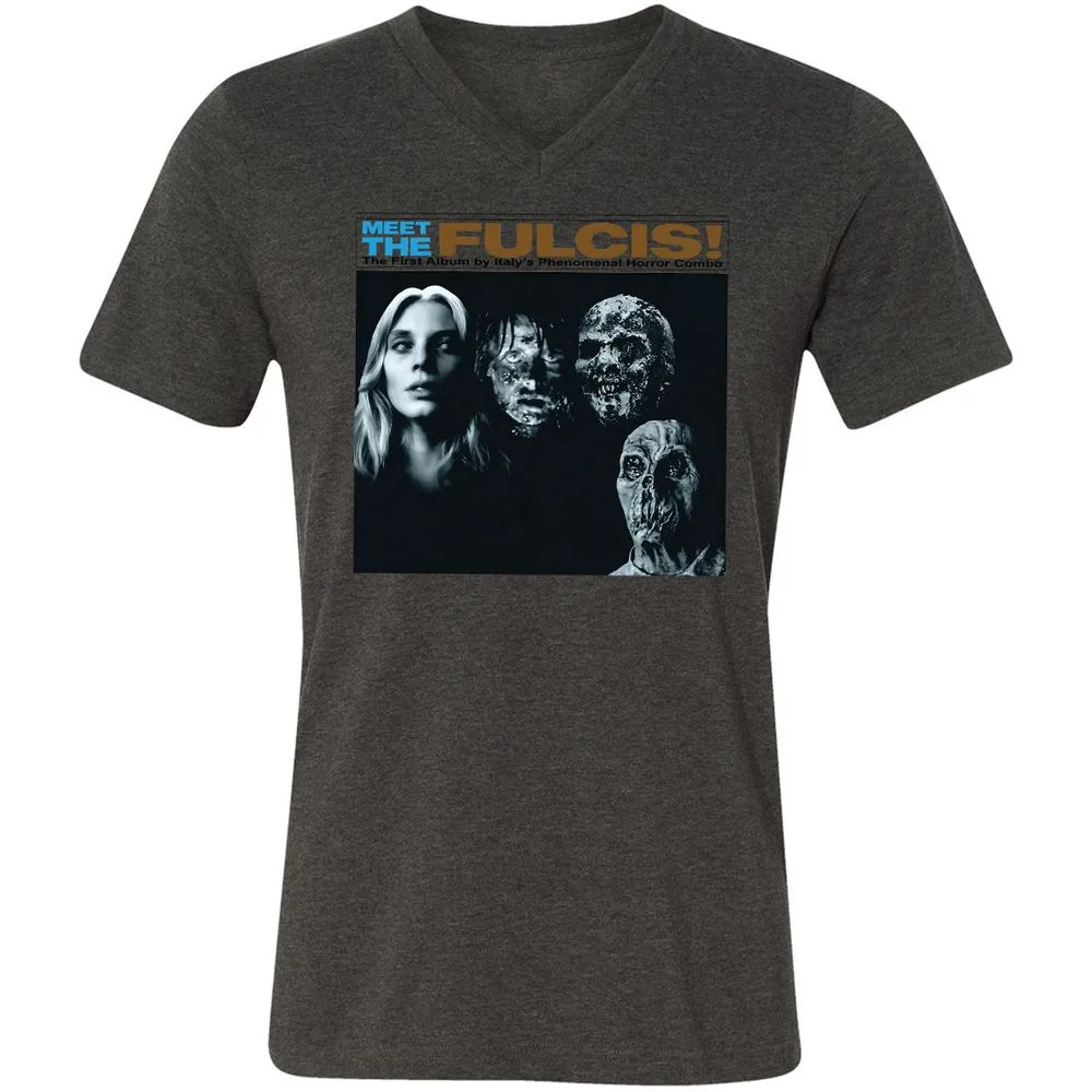 Unisex V-Neck T-Shirt - J26RGWF9 - Dark Grey Heather - 8