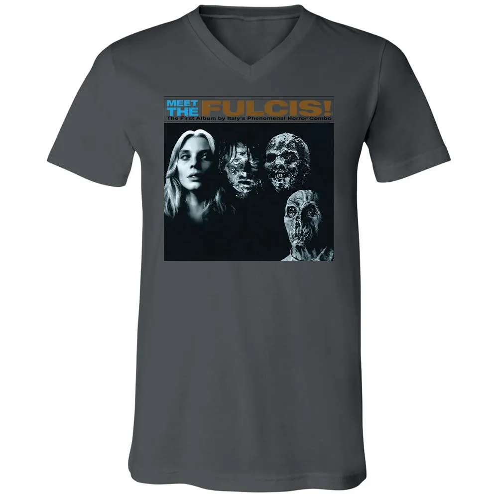 Unisex V-Neck T-Shirt - J26RGWF9 - Asphalt - 12
