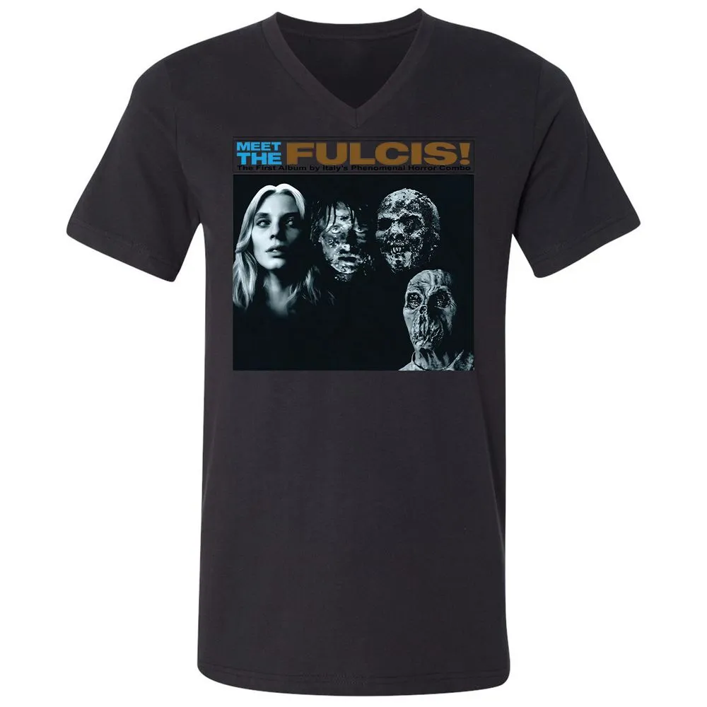 Unisex V-Neck T-Shirt - J26RGWF9 - Black - 16
