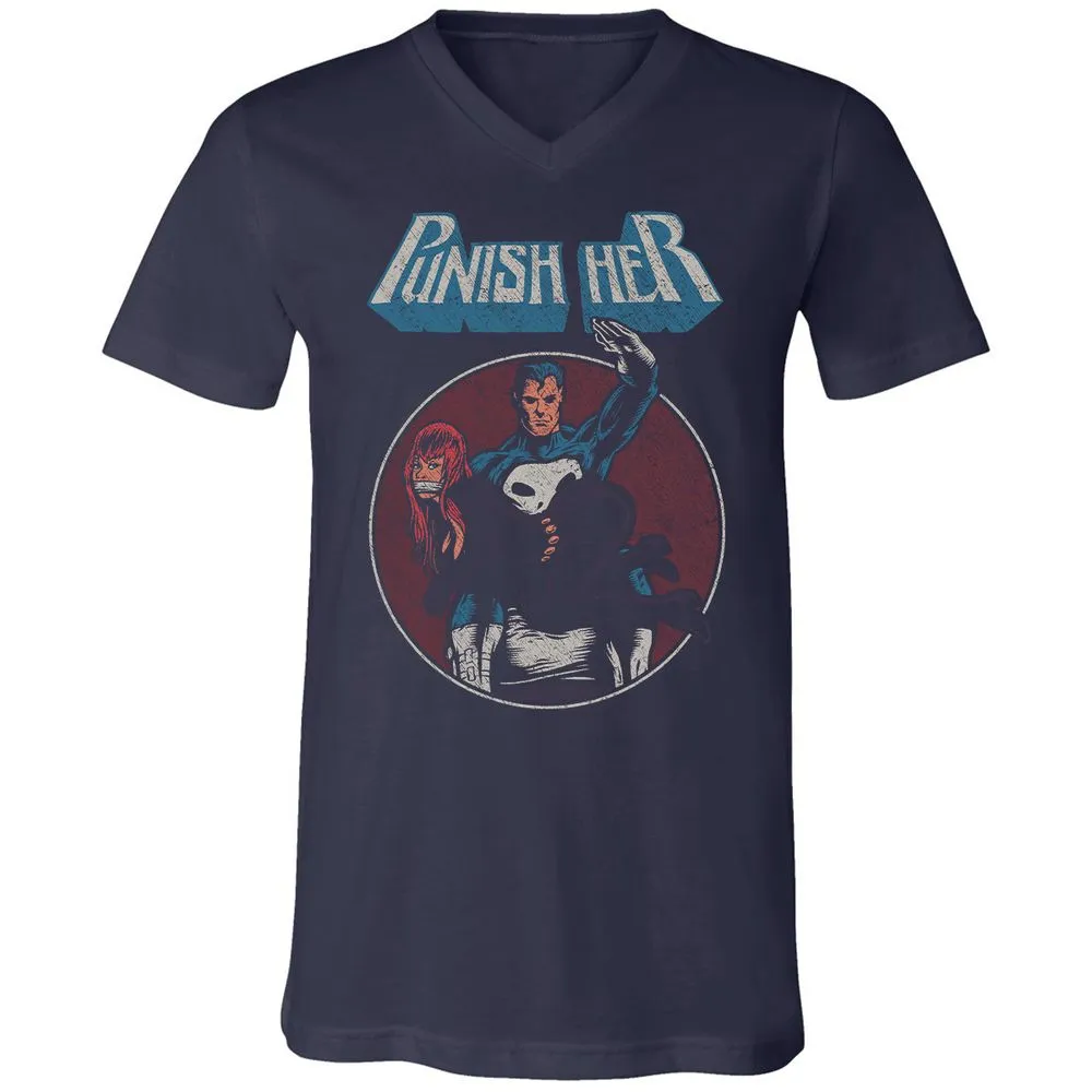 Unisex V-Neck T-Shirt - RTK27H64 - Navy - 2