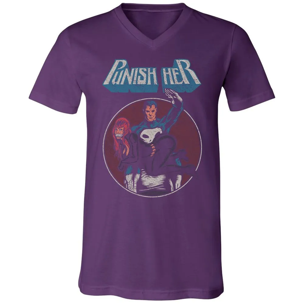 Unisex V-Neck T-Shirt - RTK27H64 - Team Purple - 9