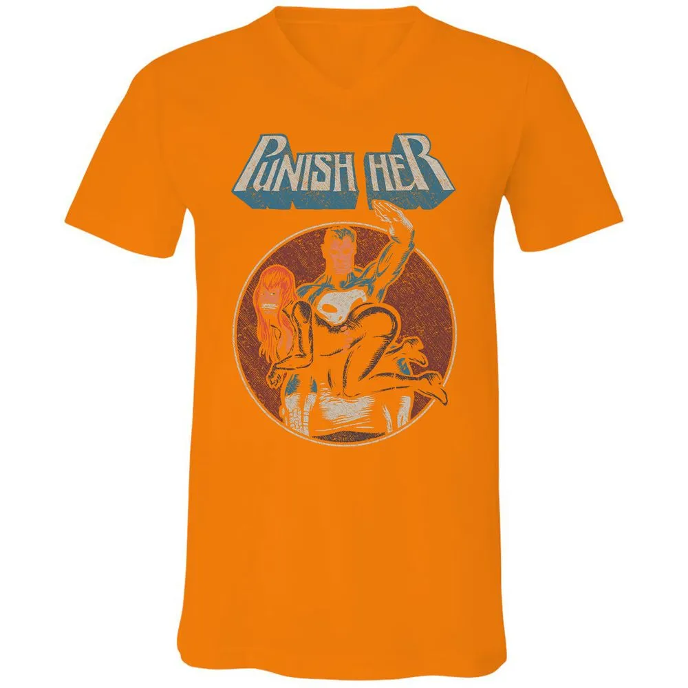 Unisex V-Neck T-Shirt - RTK27H64 - Orange - 11