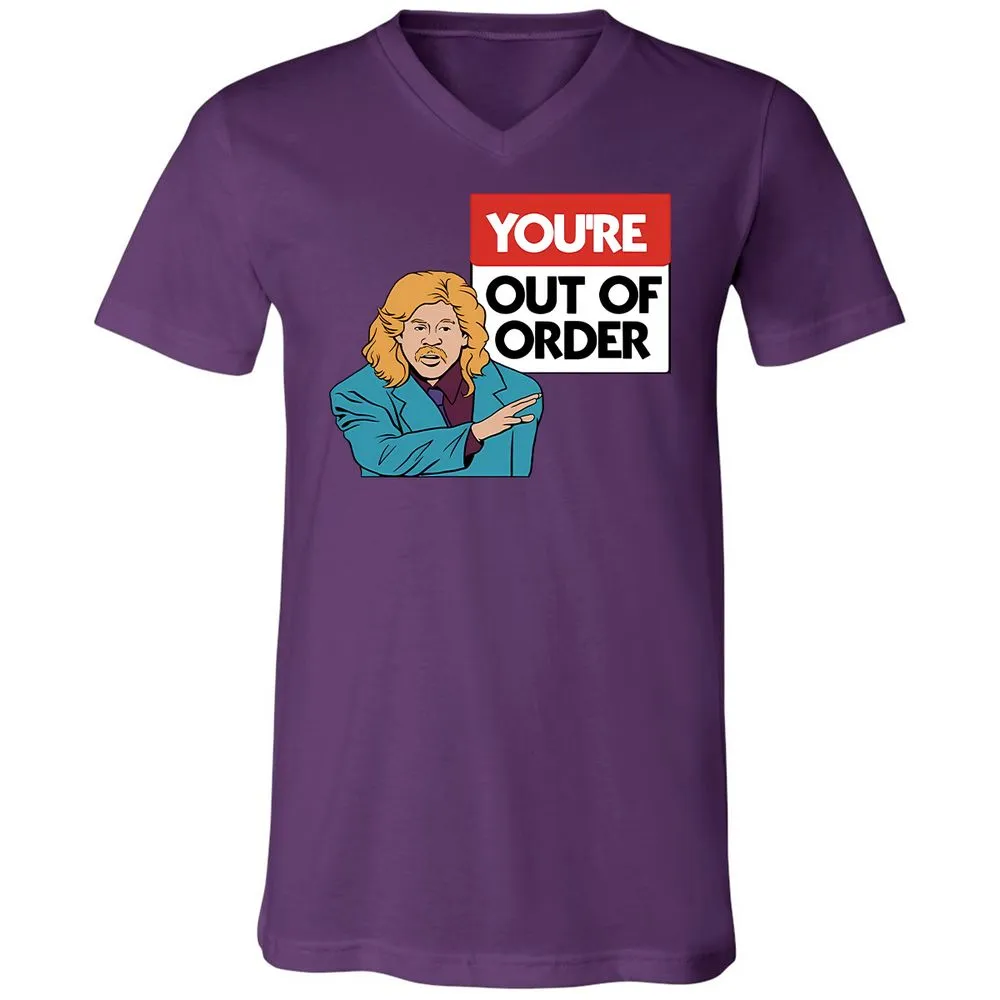 Unisex V-Neck T-Shirt - WUT31Q3H - Team Purple - 2