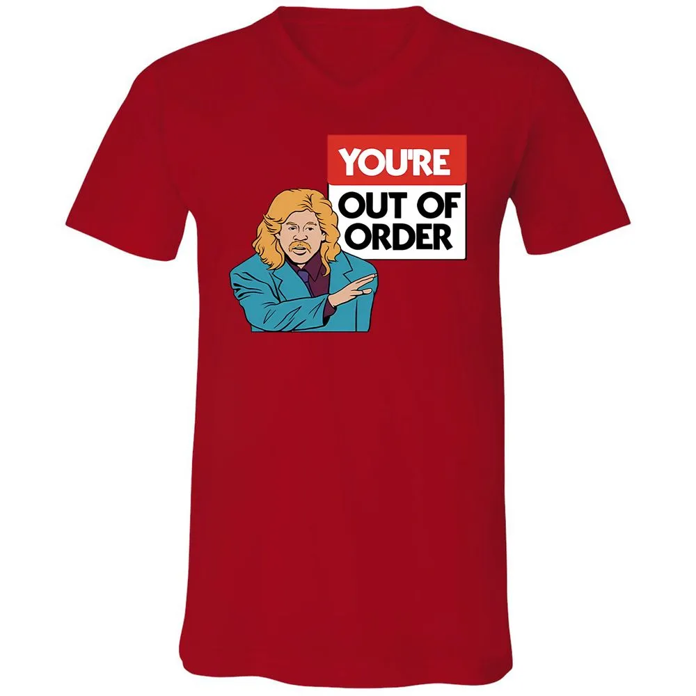 Unisex V-Neck T-Shirt - WUT31Q3H - Red - 3