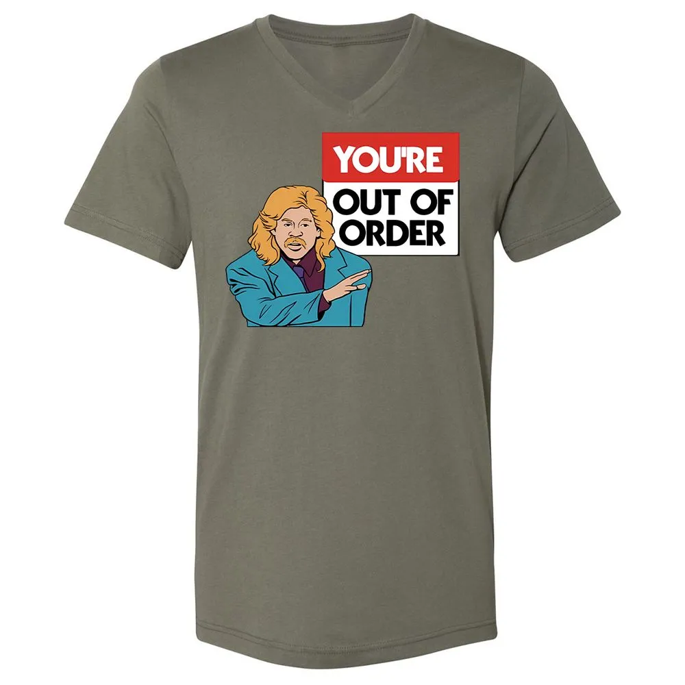 Unisex V-Neck T-Shirt - WUT31Q3H - Military Green - 10